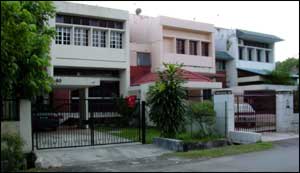 Suburban street in Shah Alam