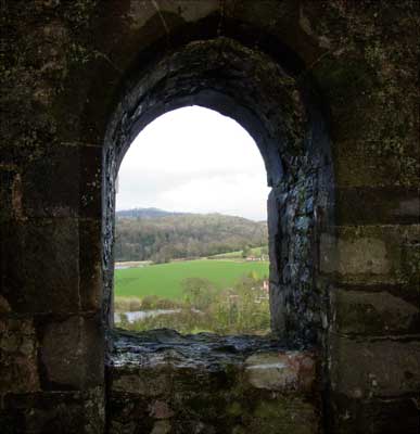 View of Countryside: Chepstow Castle