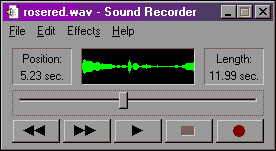 Sound Recorder (with a sound loaded)